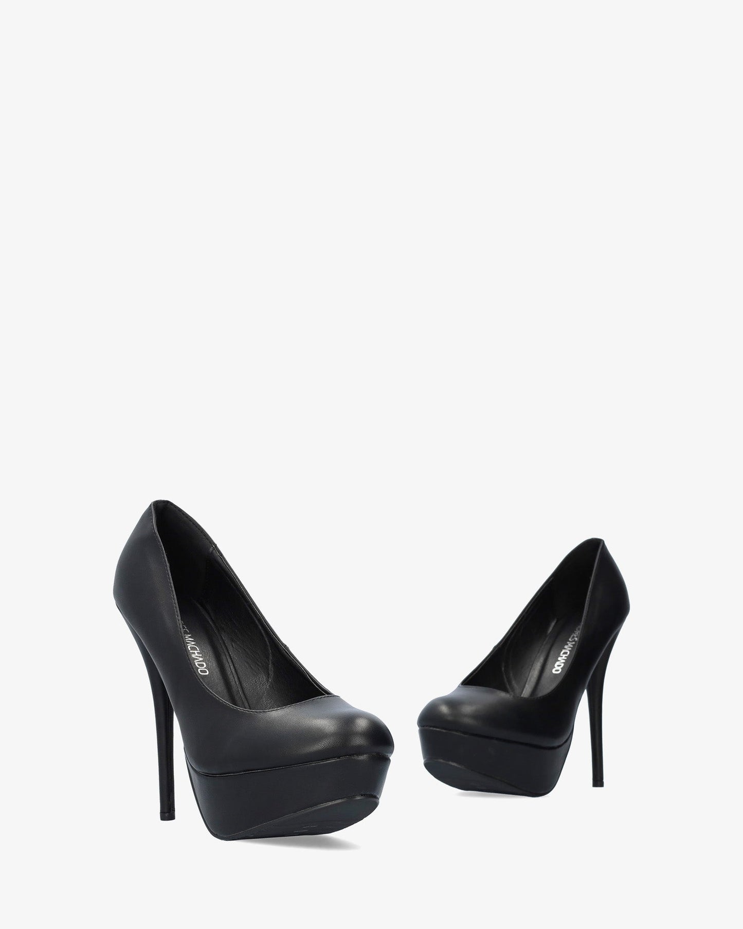 Salón soft negro con tacón de 14 cm