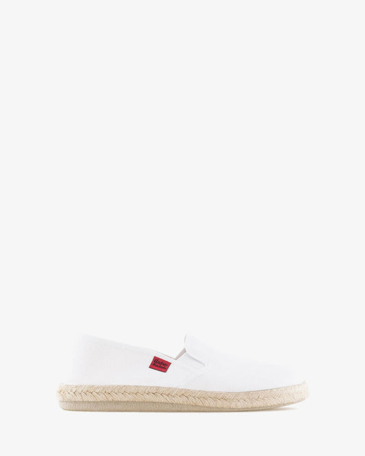 Miticas zapatillas de lona blanco y suela de goma y yute