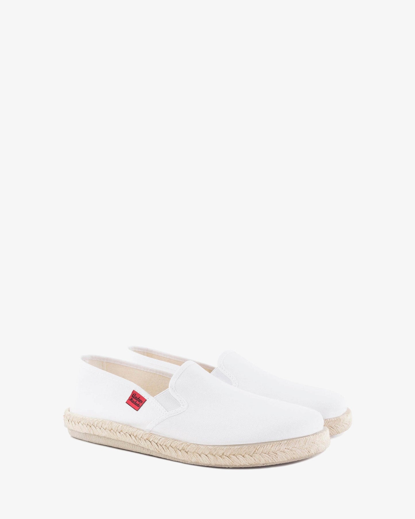 Miticas zapatillas de lona blanco y suela de goma y yute