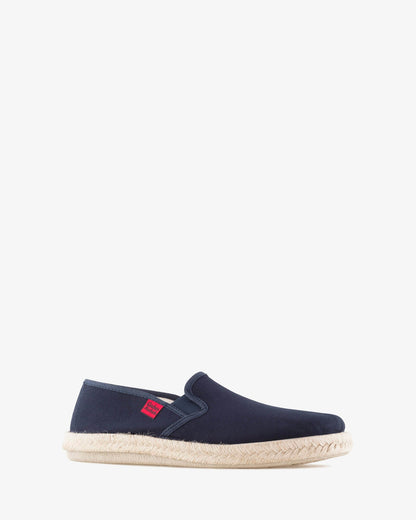 Miticas zapatillas de lona marino y suela de goma y yute