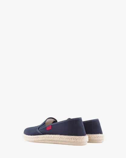 Miticas zapatillas de lona marino y suela de goma y yute