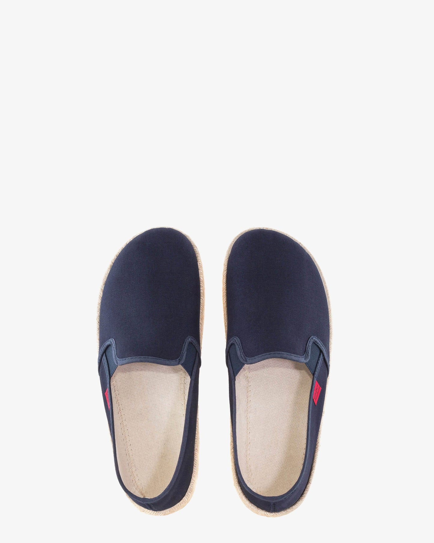 Miticas zapatillas de lona marino y suela de goma y yute