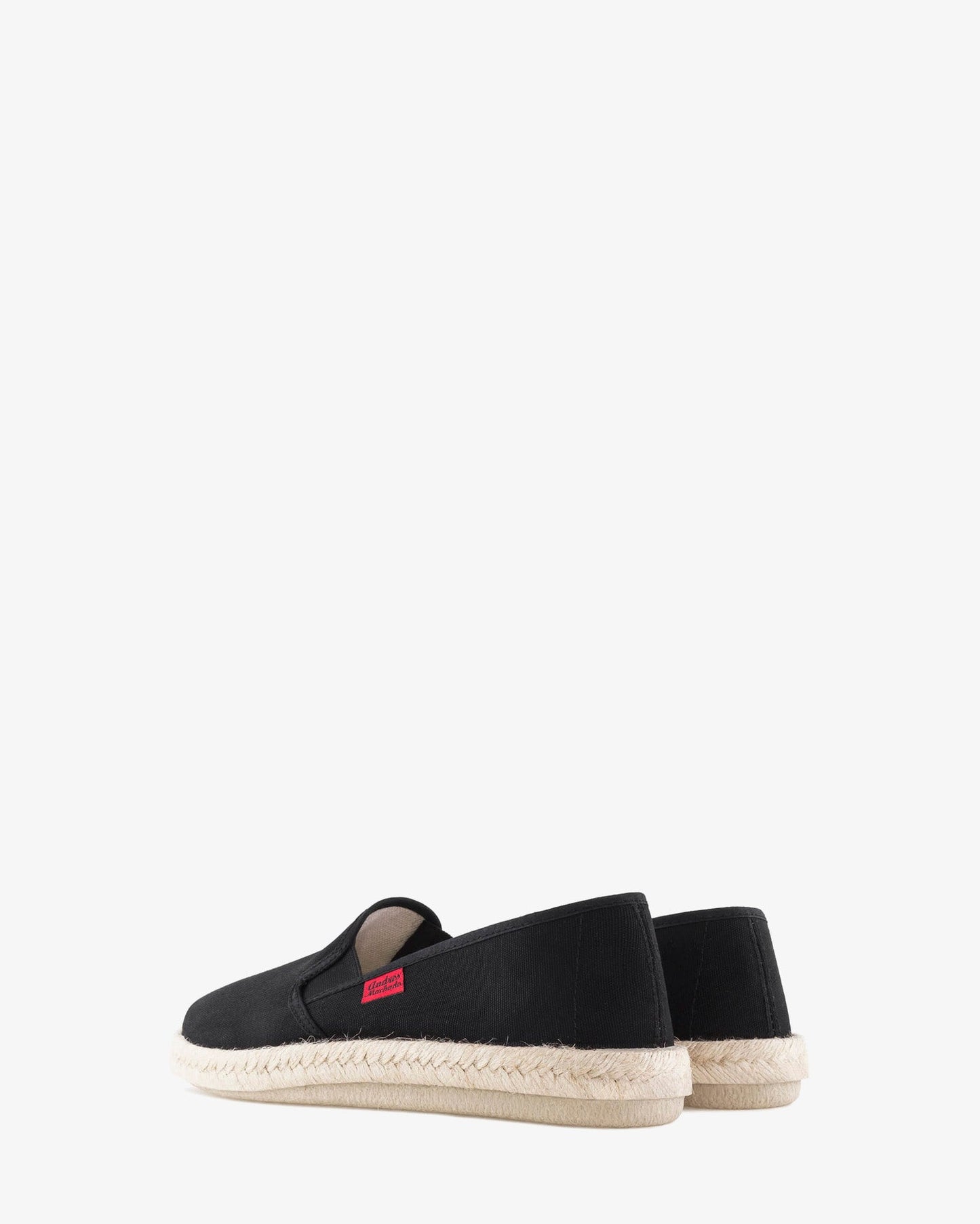 Miticas zapatillas de lona negro y suela de goma y yute