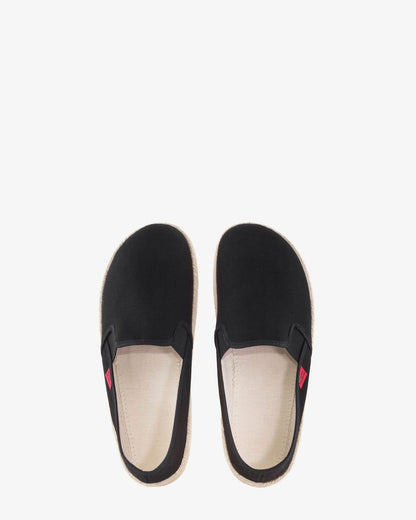 Miticas zapatillas de lona negro y suela de goma y yute