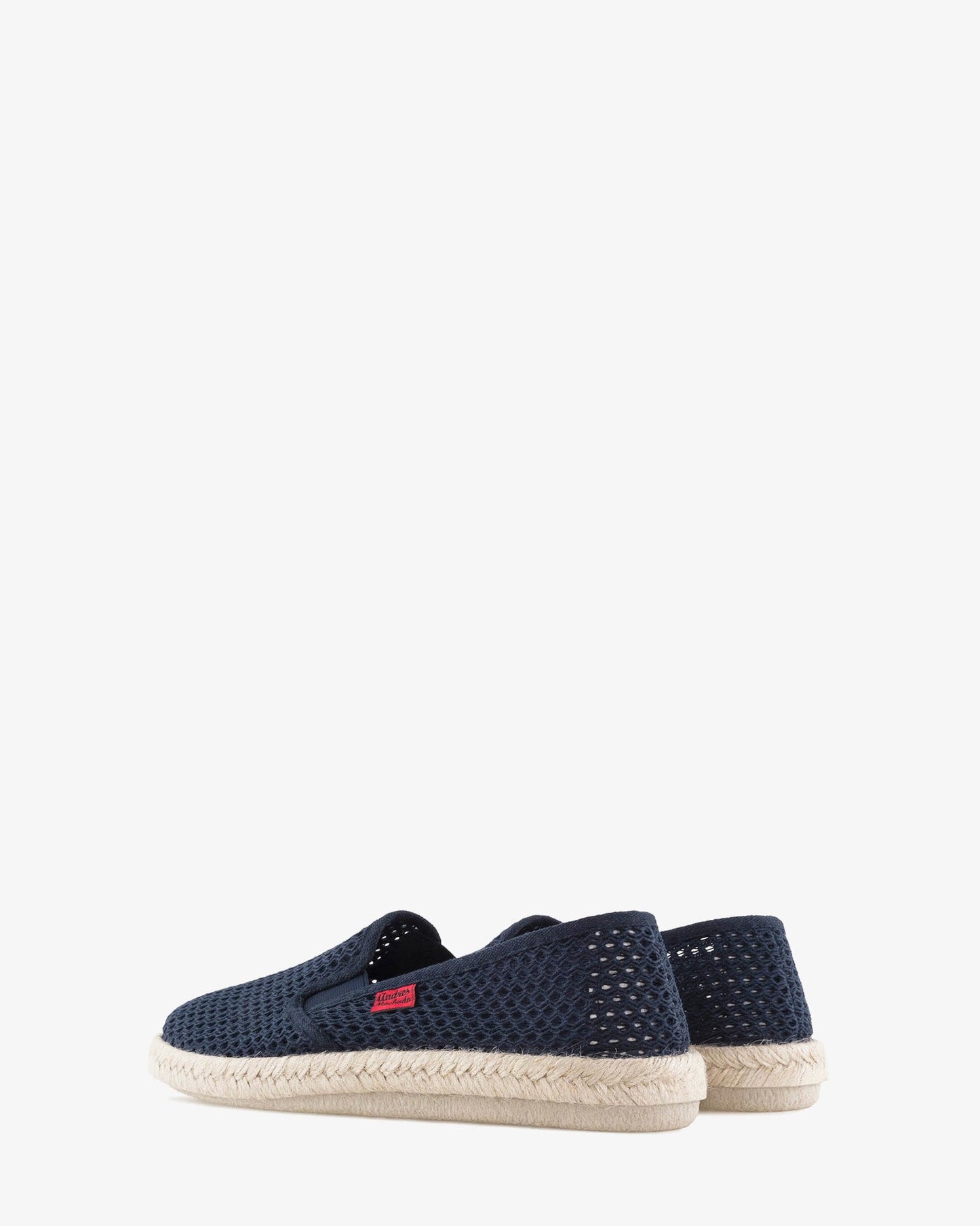 Miticas zapatillas de rejilla marino con suela de goma y yute