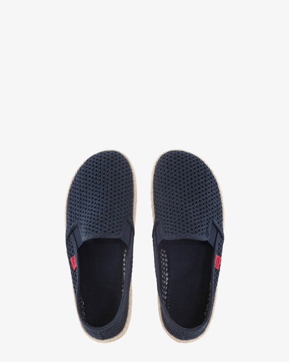 Miticas zapatillas de rejilla marino con suela de goma y yute