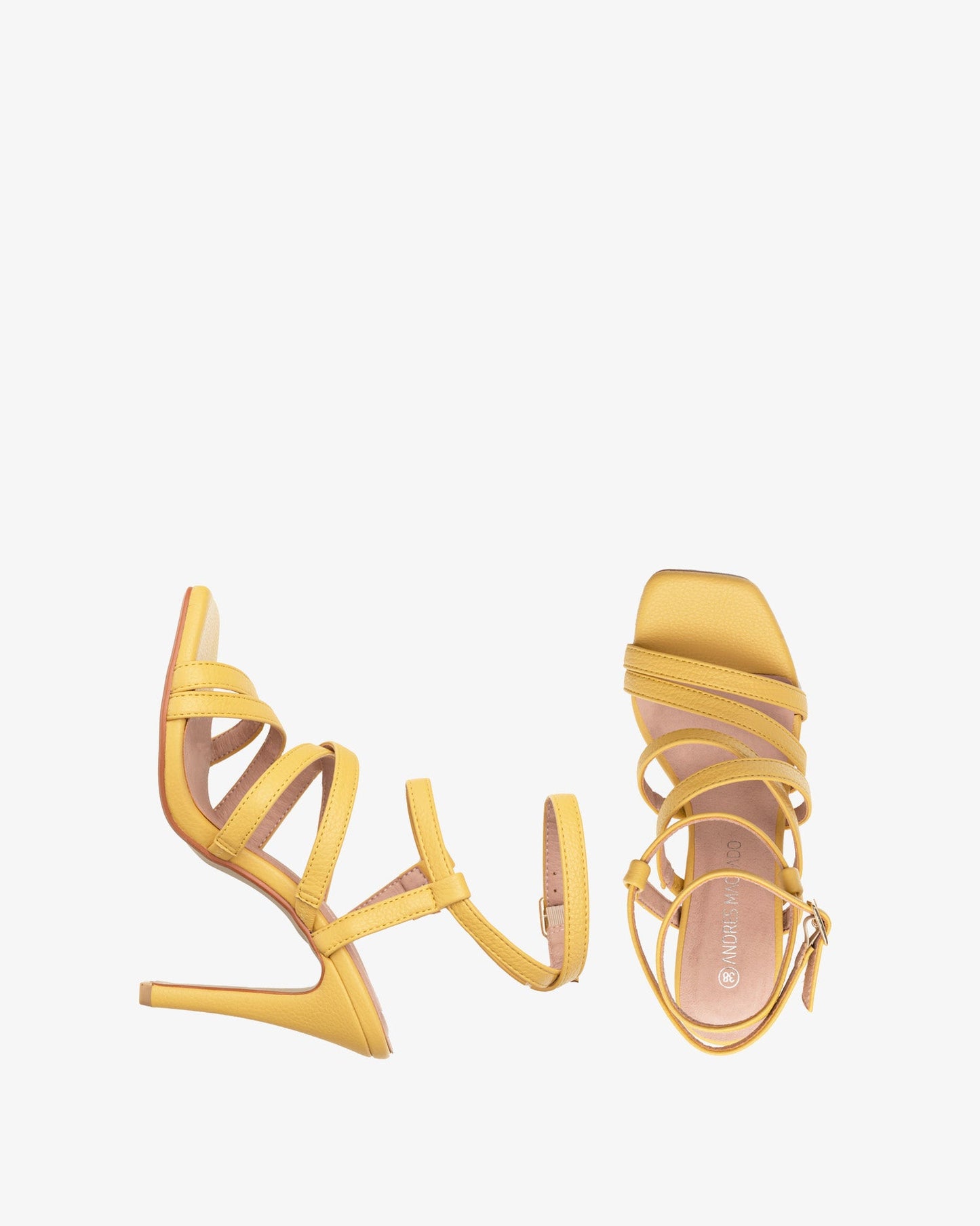 Sandalia tiras en soft amarillo