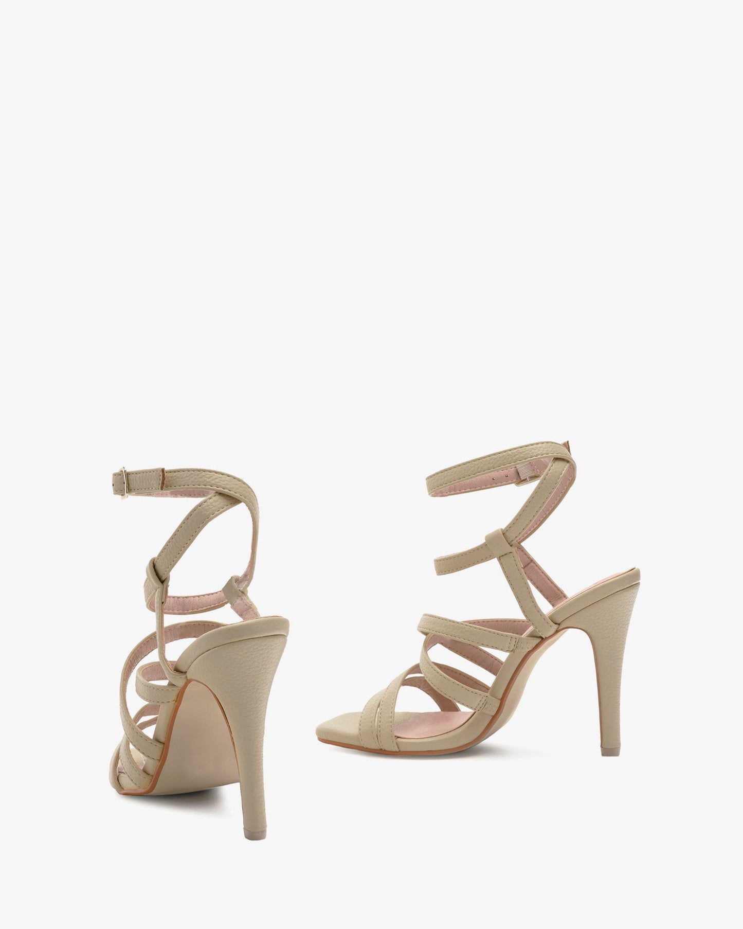 Sandalia tiras en soft beige