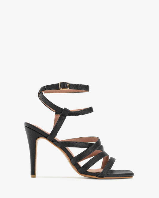 Sandalia tiras en soft negro