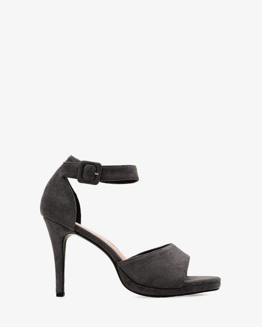 Sandalias en símil ante de color gris