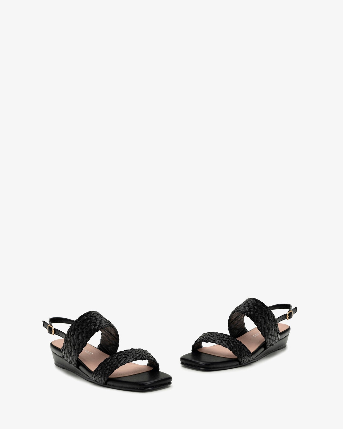 Sandalia trenzada en soft negro