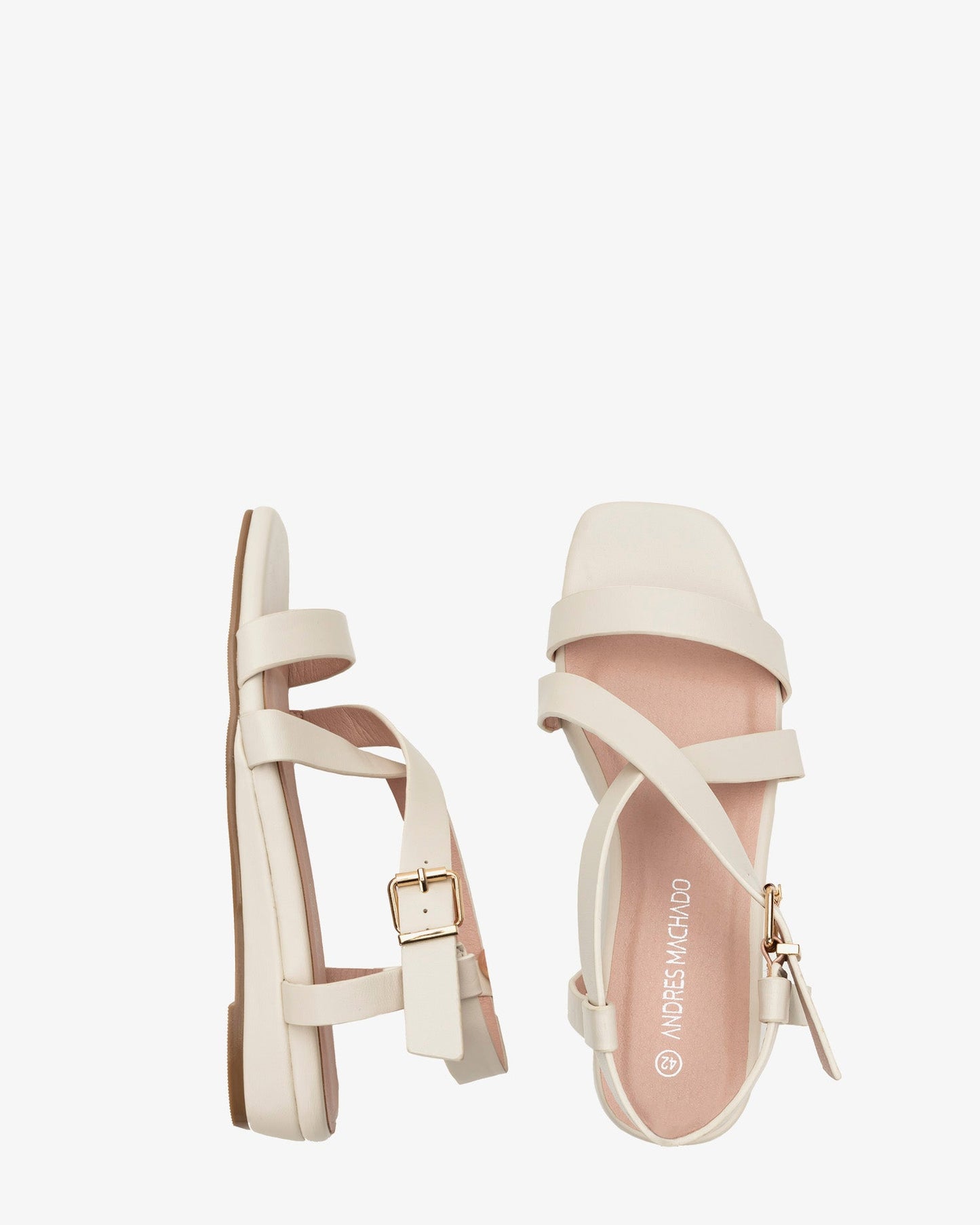 Sandalia tipo romana en soft beige