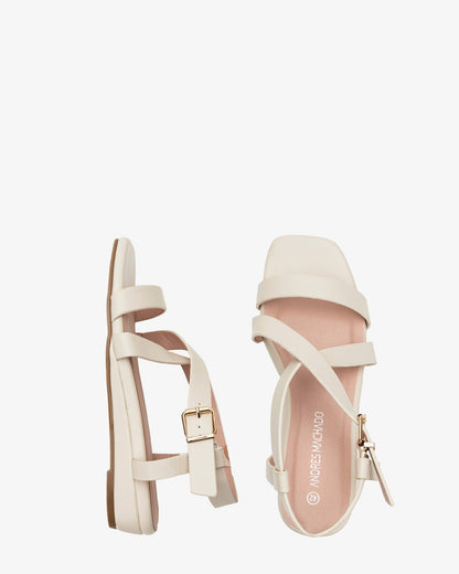 Sandalia tipo romana en soft beige