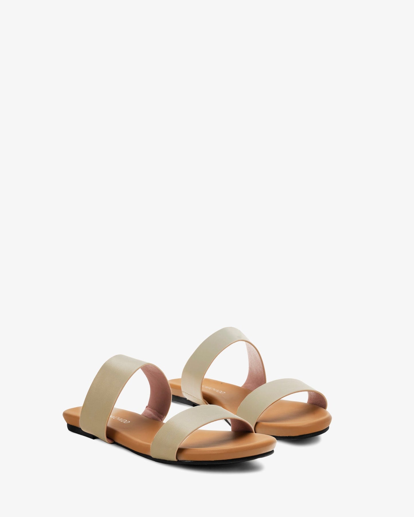 Sandalia plana soft crema