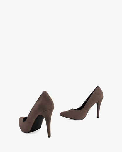Zapato tacón en ante siena
