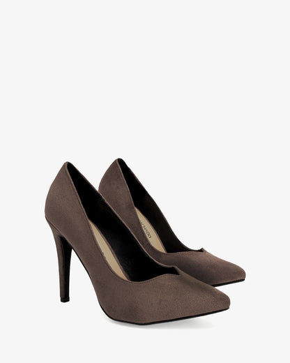 Zapato tacón en ante siena
