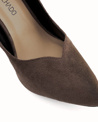 Zapato tacón en ante siena