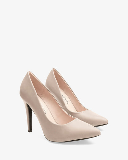 Zapato tacón en soft hueso