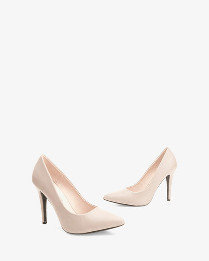Zapato tacón en soft hueso