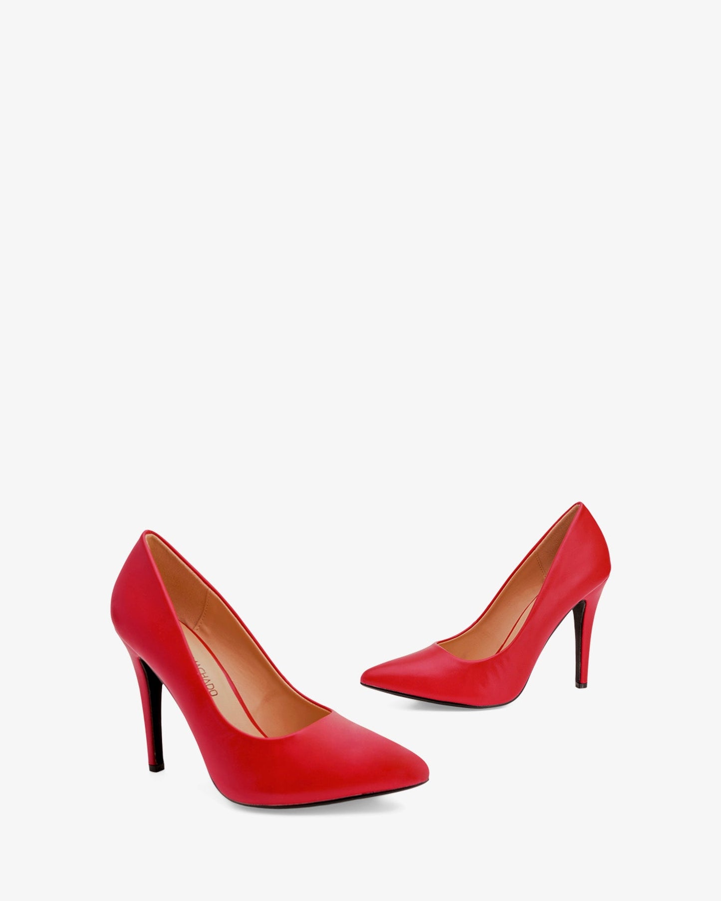Red soft heeled shoe