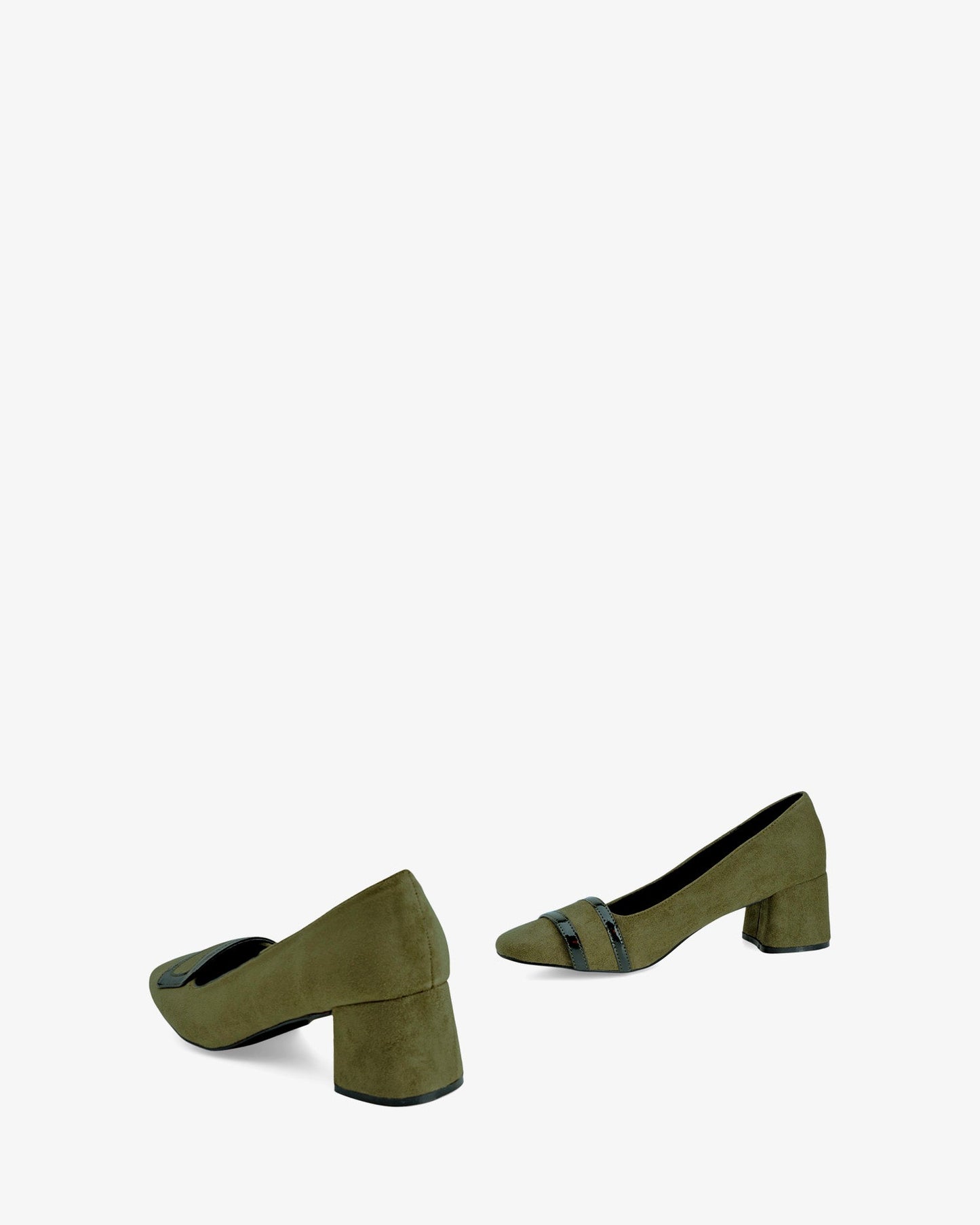 Zapato tacón en ante kaki