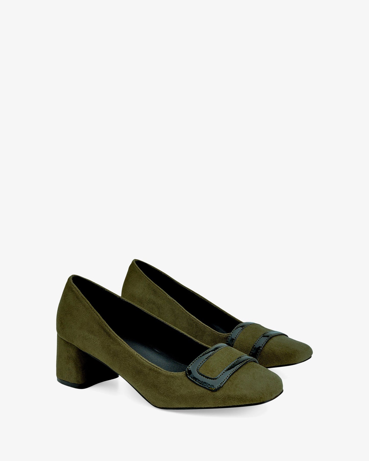 Zapato tacón en ante kaki