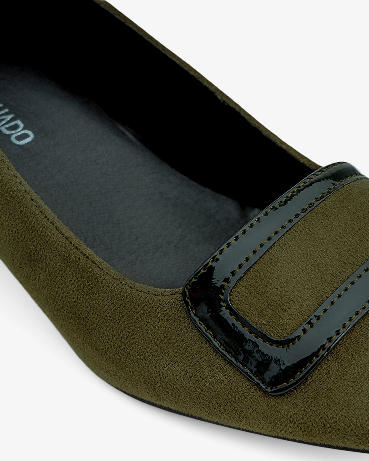 Zapato tacón en ante kaki