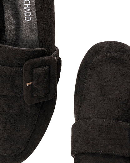 Mocasín hebilla ante negro