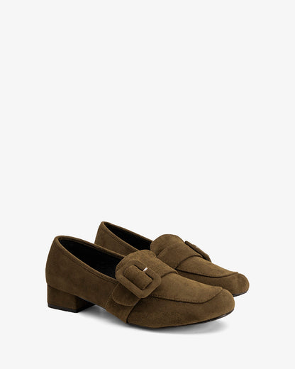 Mocasín hebilla ante oliva