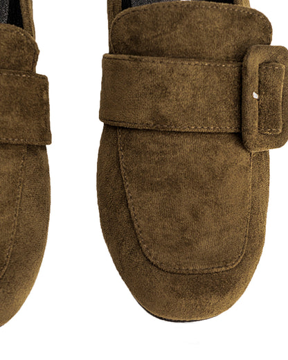 Mocasín hebilla ante oliva