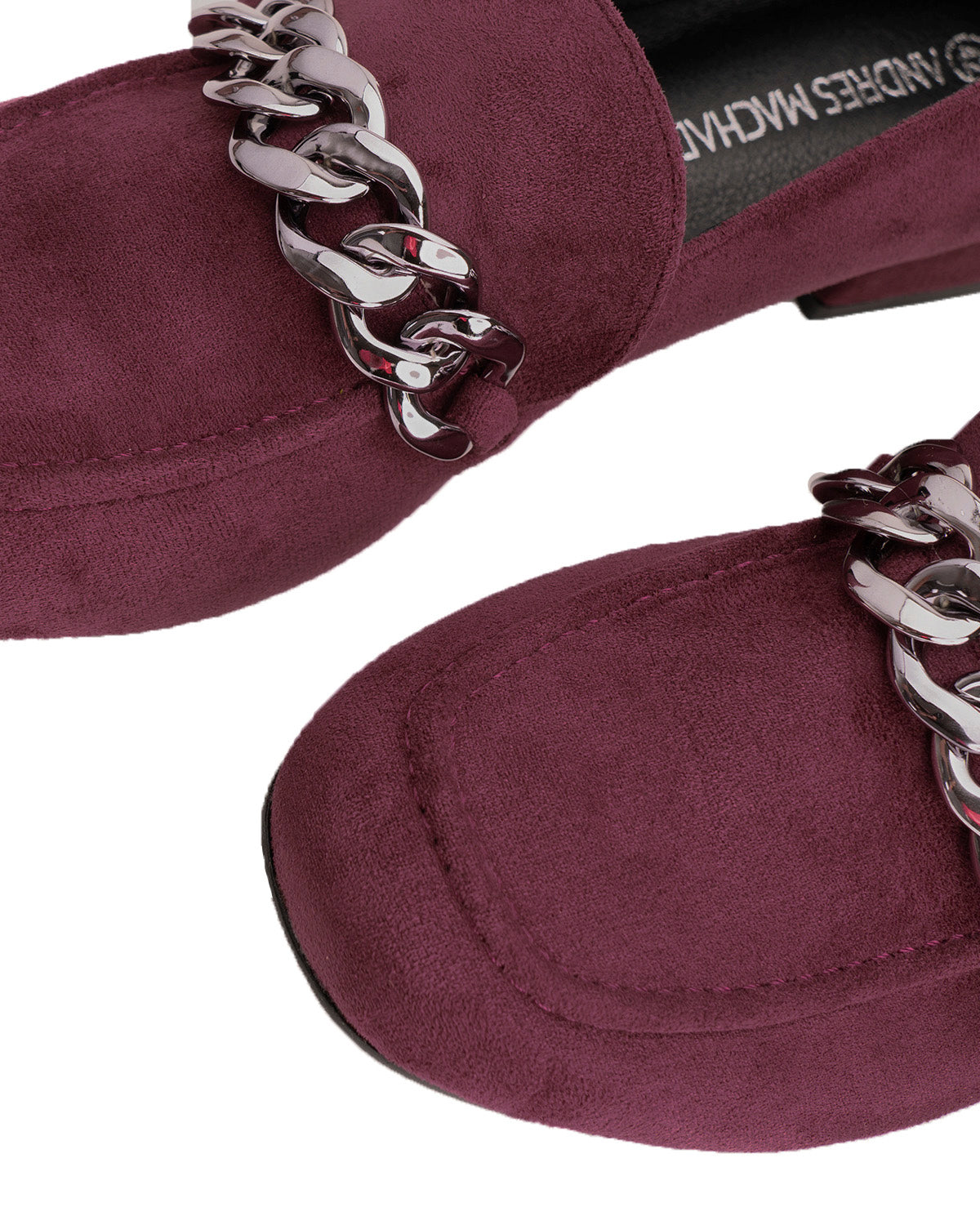 Mocasín ante burdeos eslabones