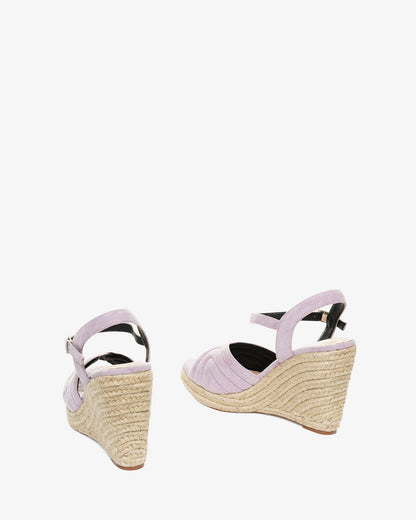 Alpargatas en símil ante malva con cuña en yute