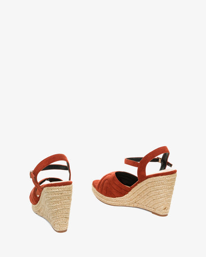 Alpargatas en símil ante teja con cuña en yute