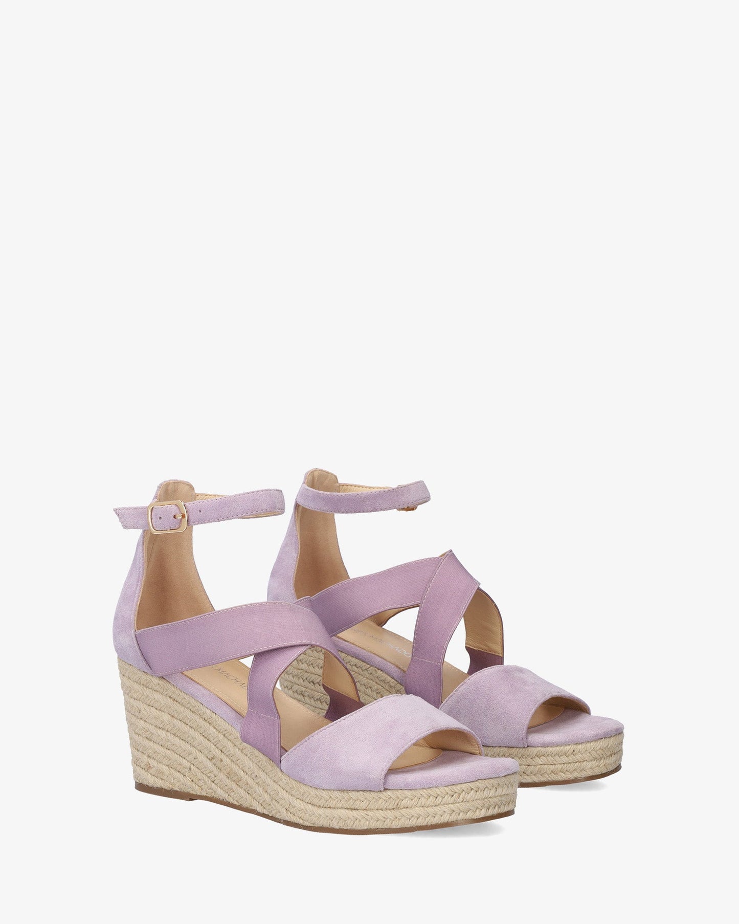 Alpargatas en símil ante malva con cuña en yute