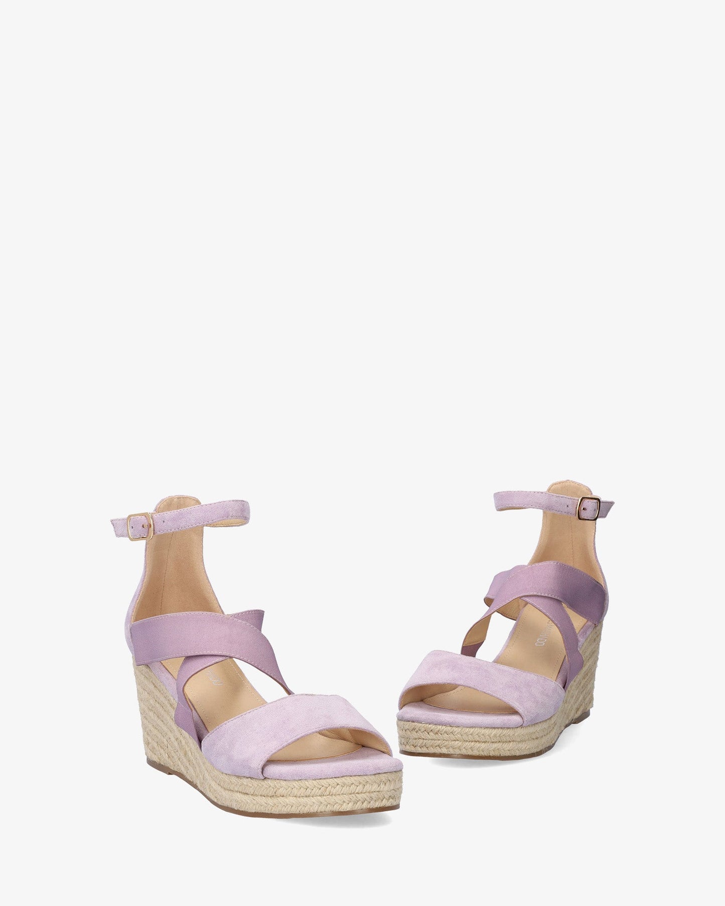 Alpargatas en símil ante malva con cuña en yute