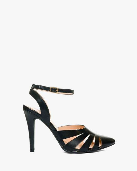 Salón de punta fina en soft negro