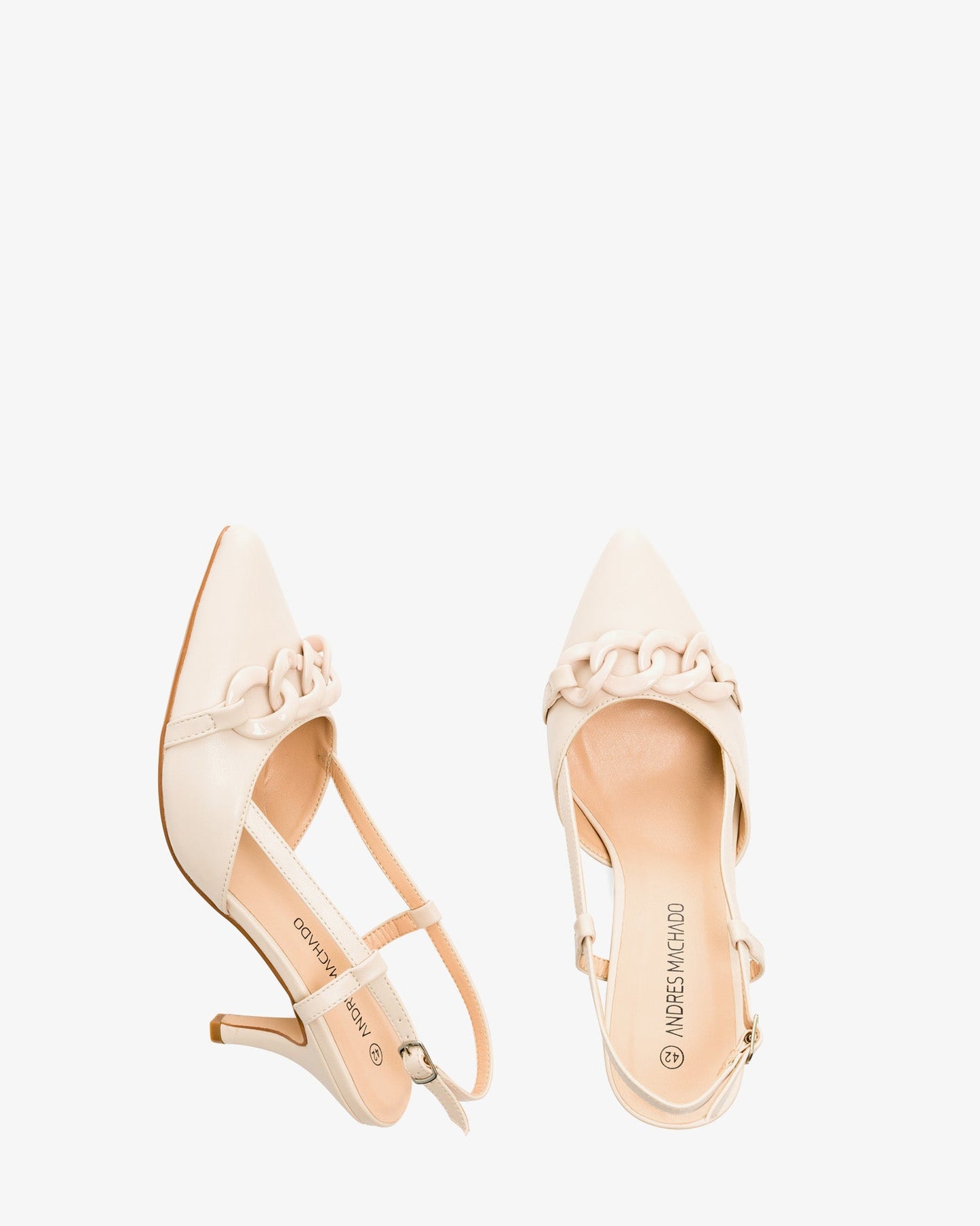 Backless salon in soft cream