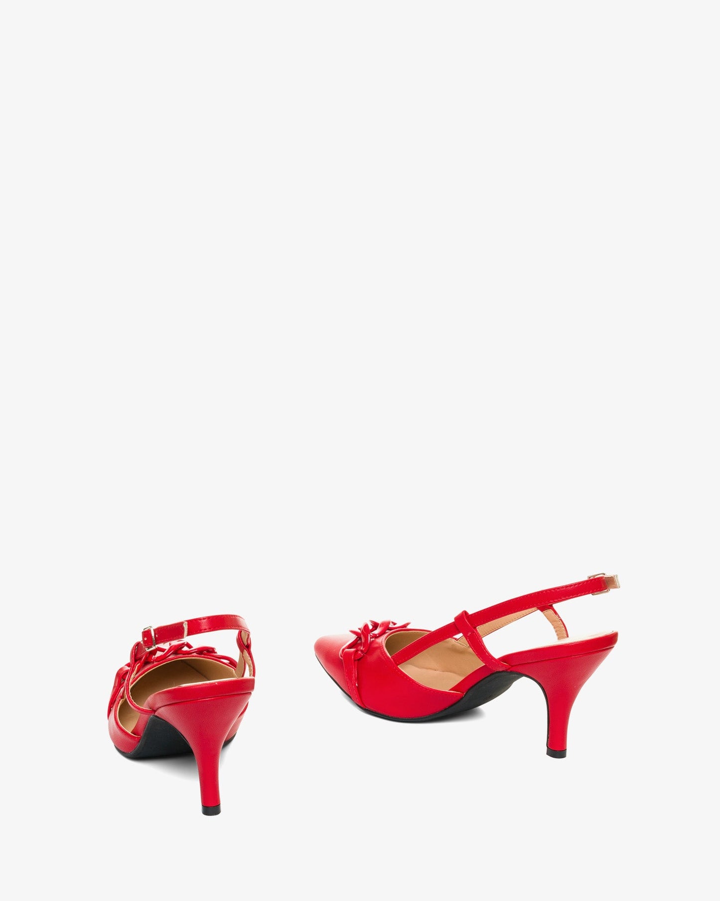 Salón destalonado en soft rojo