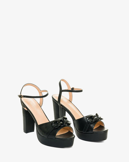 Sandalia en soft color negro