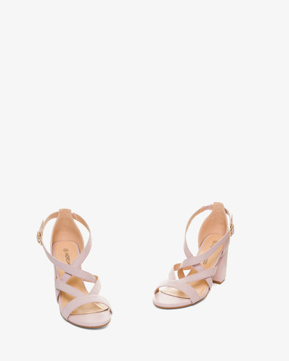 Sandalia en soft color malva
