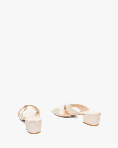 Mule en soft color crema