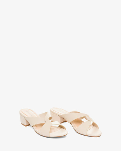 Mule en soft color crema