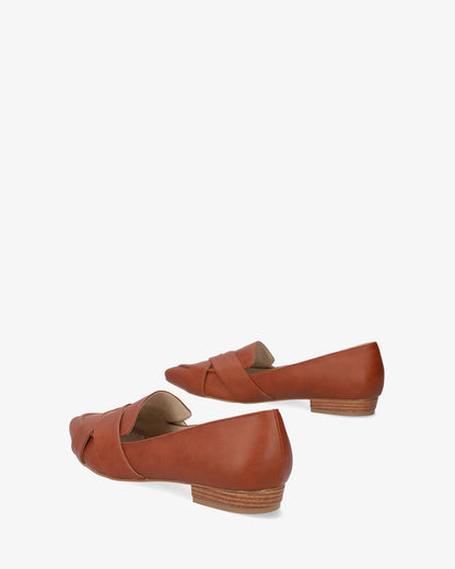 Bailarina punta fina en soft marrón