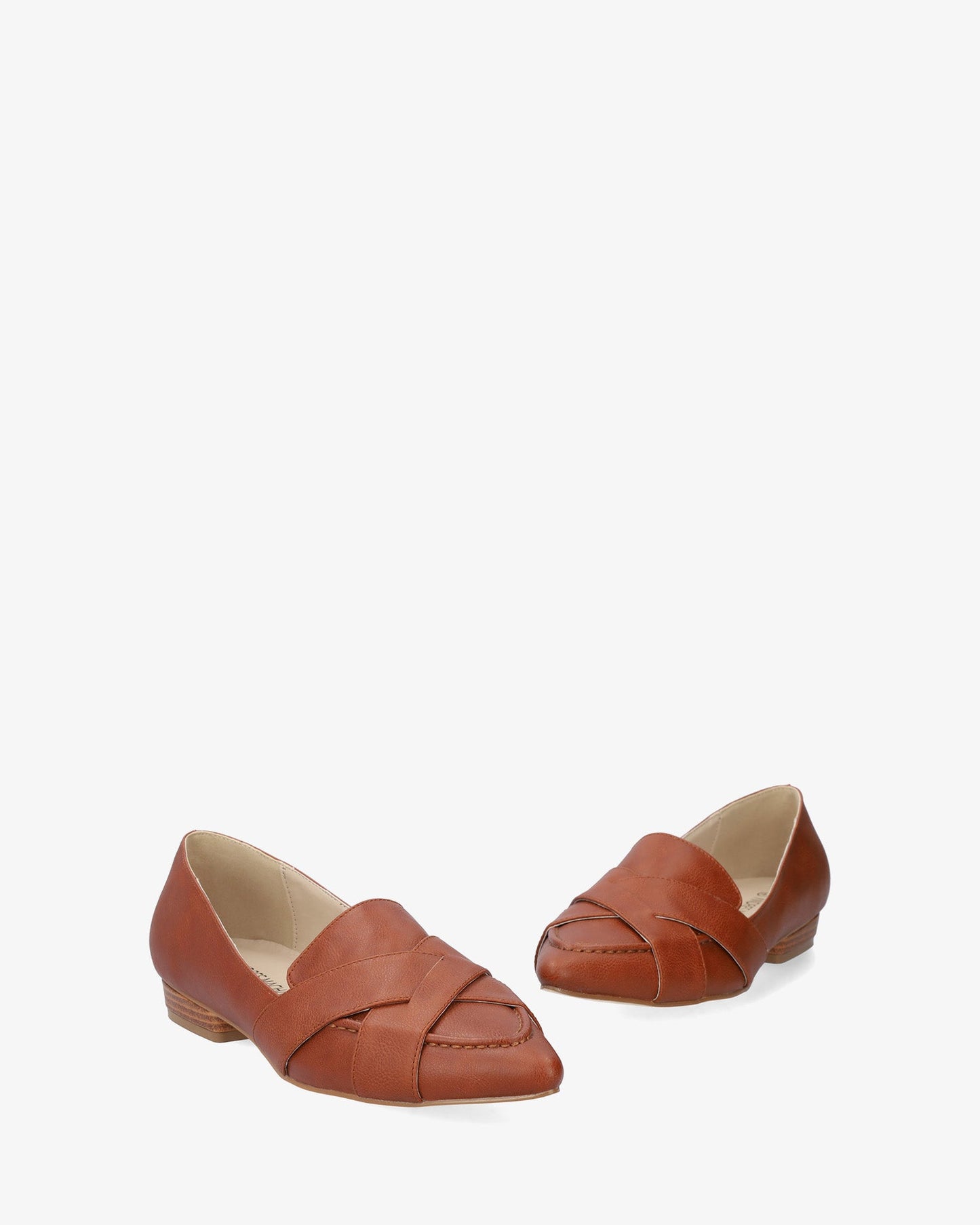 Bailarina punta fina en soft marrón