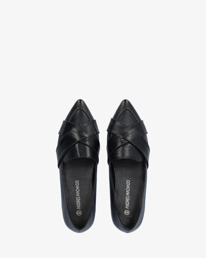 Bailarina punta fina en soft negro