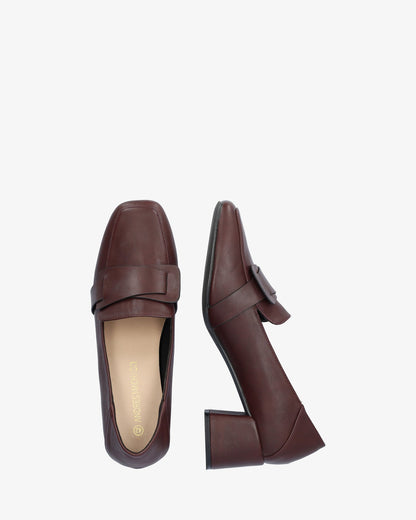 Mocasín soft burdeos