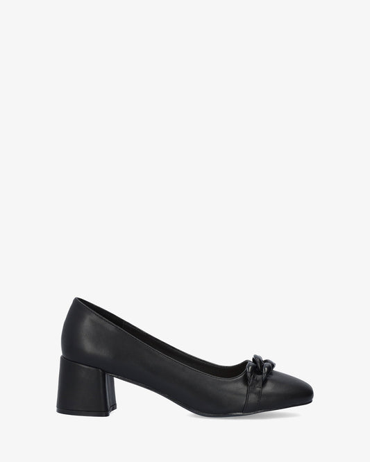 Salón de tacón en soft negro