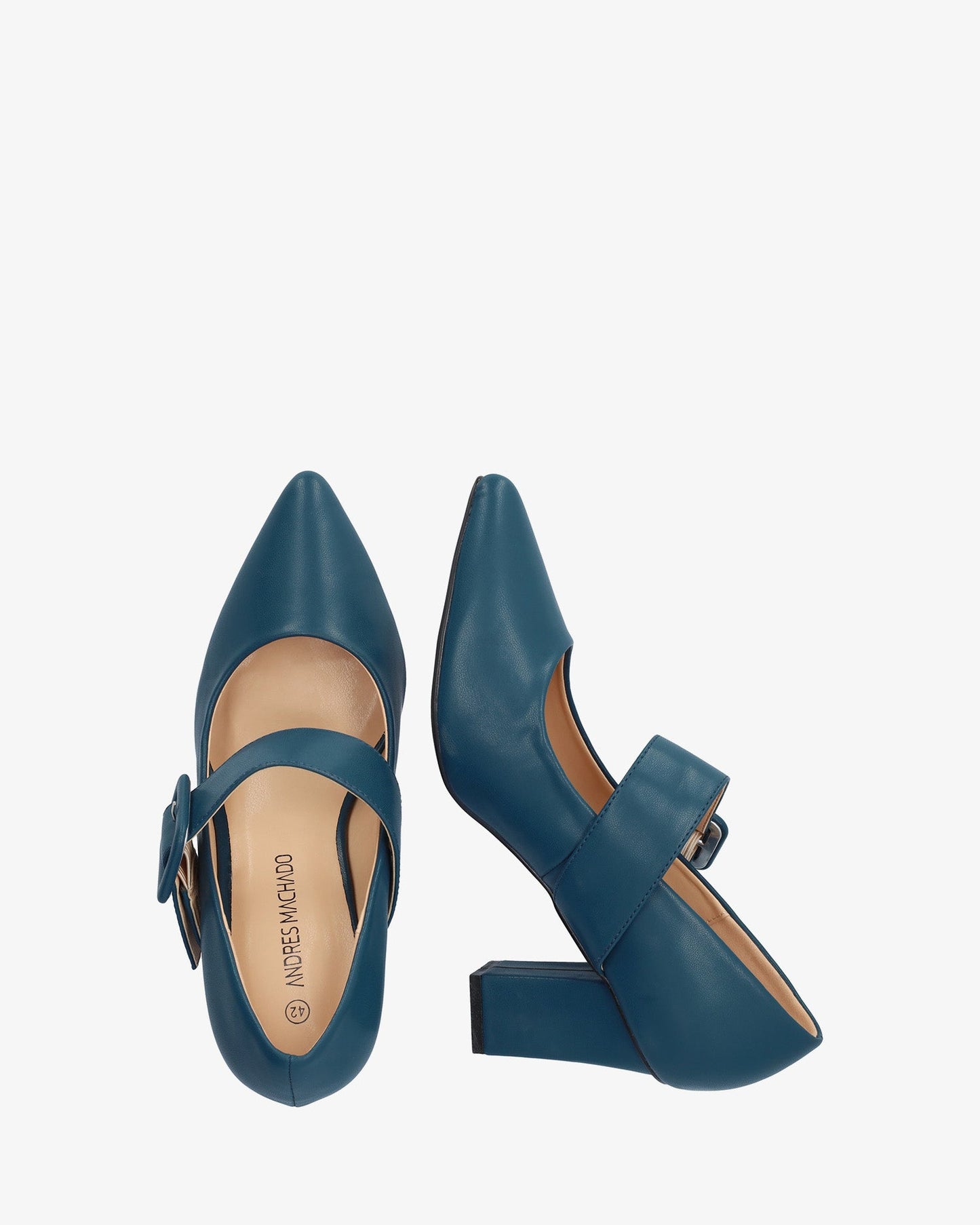 Zapato de tacón en soft azul