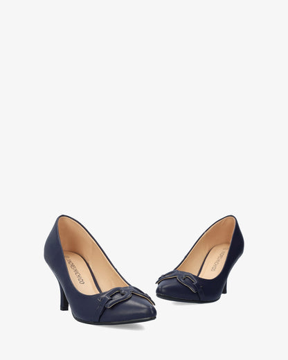 Living room in soft navy blue