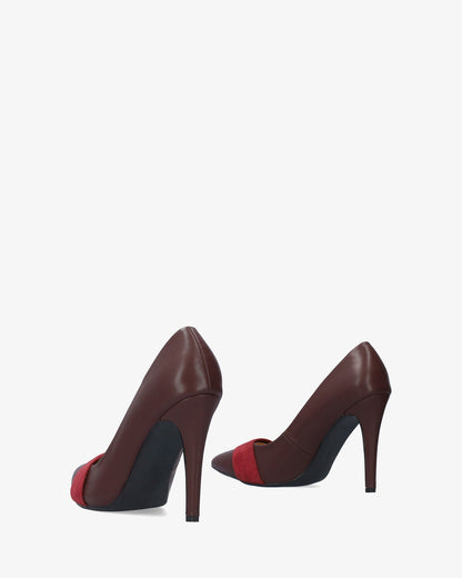 Salón en soft burdeos punta fina